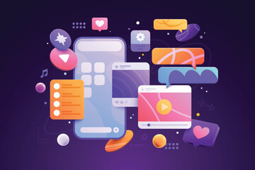 Connecting with Your Audience on Social Platforms Composition