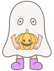 Happy halloween white ghost party costume