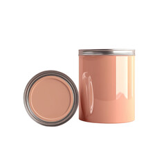 Glossy paint mockup template for branding, product presentation, and packaging design preview, isolated on white background

