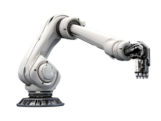 Automatic Robot Arm On Transparent Background