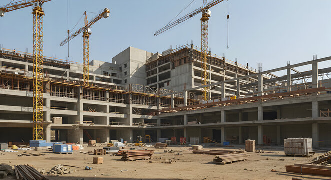  Under Construction Hospital Site
