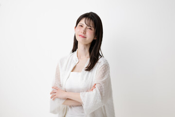 笑顔のミドル女性
