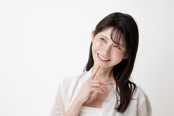 笑顔のミドル女性
