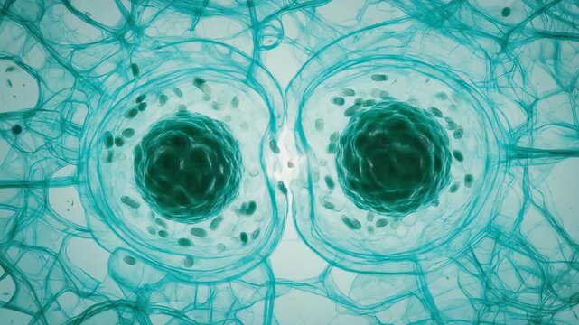 Close-Up of Plant Cell Structure Highlighting Stomata for Educational and Scientific Purposes