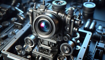 Camera Robotic Vision An optical instrument used by robots to ca