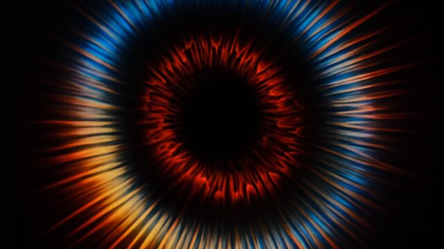 Animated Hypnosis pattern, Surreality abstract motion graphics, vertigo hallucinations induced by stroboscopic flicker