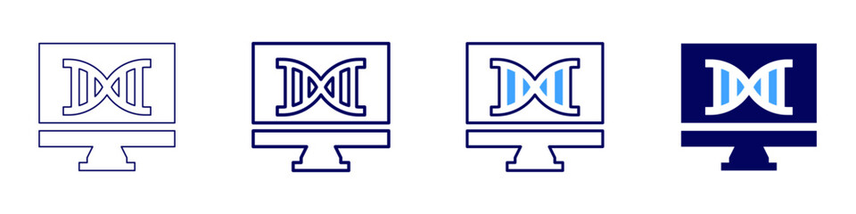 Abiotic factor icon in 4 different styles. Thin Line, Line, Bold Line, Duotone. Duotone style. Editable stroke