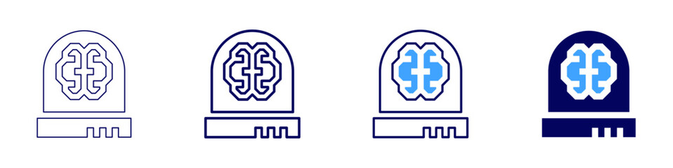 Obraz premium Behavioral adaptation icon in 4 different styles. Thin Line, Line, Bold Line, Duotone. Duotone style. Editable stroke