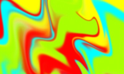 Vibrant psychedelic liquid art background with bright neon colors. Abstract groovy pattern background.