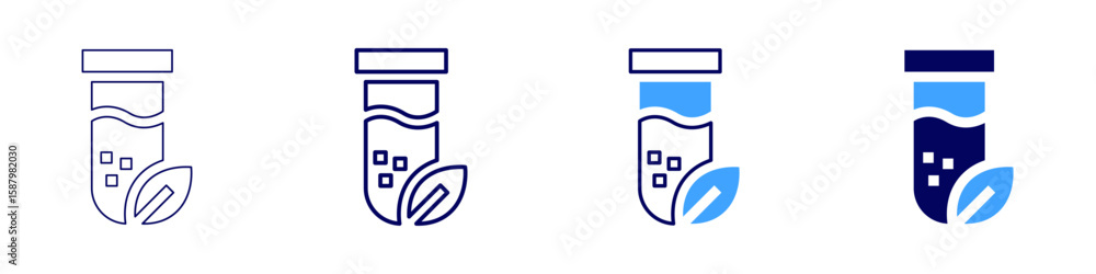 Poster flask storage icon in 4 different styles. thin line, line, bold line, duotone. duotone style. editab