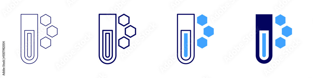 Poster flask support icon in 4 different styles. thin line, line, bold line, duotone. duotone style. editab
