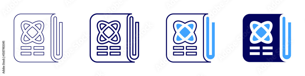 Poster group element icon in 4 different styles. thin line, line, bold line, duotone. duotone style. editab