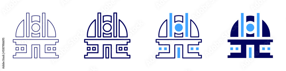 Poster trait inheritance icon in 4 different styles. thin line, line, bold line, duotone. duotone style. ed