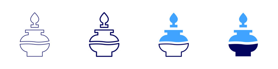 Vacuum energy icon in 4 different styles. Thin Line, Line, Bold Line, Duotone. Duotone style. Editable stroke