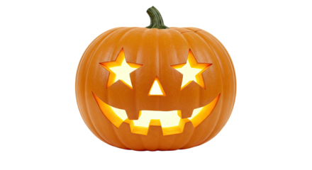 Illuminated Jackolantern with Star Eyes 1.