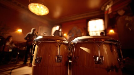 Two Conga Drums Are Highlighted