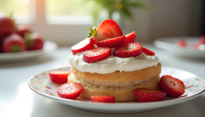 cake with strawberries