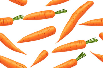Carrot Weed Minimalist seamless pattern background vector