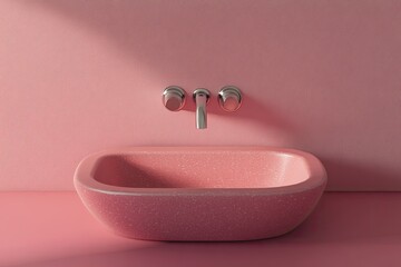 pink toilet bowl with water drops