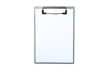 Blank clipboard ready for notes or drawing tasks, isolated on white, PNG