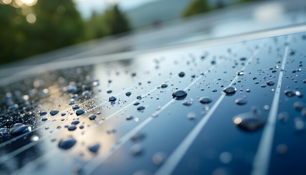 solar panels on a green field