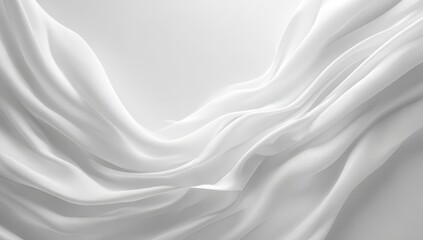 White fabric drapes in soft folds