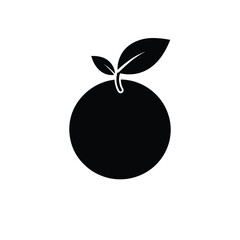 green orange isolated on white