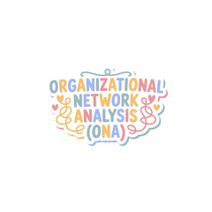 Fototapeta premium Organizational Network Analysis (ONA) Chart