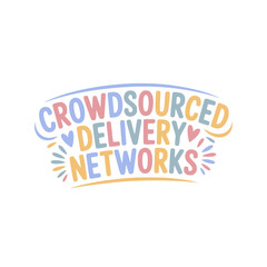 Fototapeta premium Crowdsourced Delivery Network Design