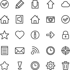 Clean and bold black outline vector icon of a stylized object isolated on transparent background