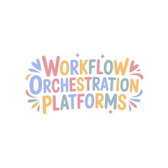 Workflow Orchestration Platforms Sticker Design
