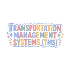 Fototapeta premium TMS Transportation Management Systems