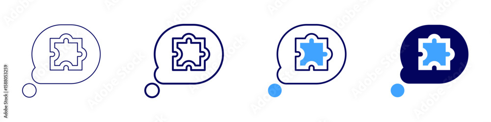 Poster cybersecurity solution icon in 4 different styles. thin line, line, bold line, duotone. duotone styl