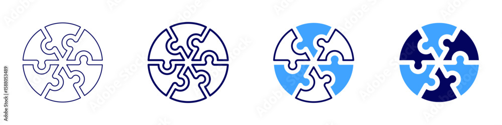 Poster document solution icon in 4 different styles. thin line, line, bold line, duotone. duotone style. ed