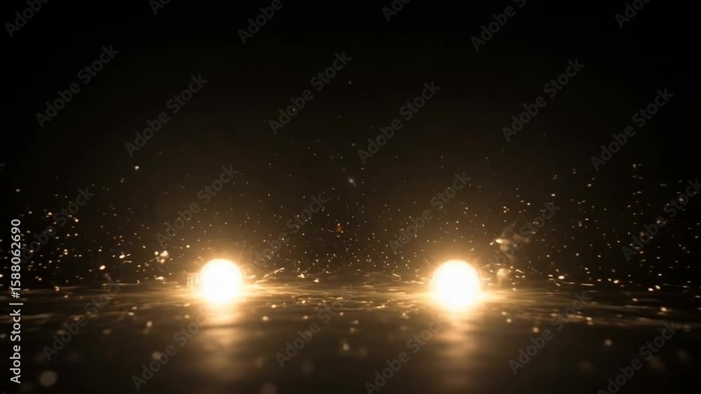 Poster the image depicts a dramatic explosion of light and sparkles set against a dark background, creating