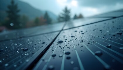 solar panels on a green field