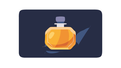 Obraz premium Vintage perfume bottle vector illustration for fragrance and beauty product design and marketing material