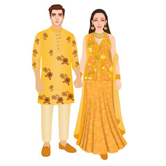 Haldi Ceremony Indian Wedding outfit	
