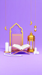 Maulid Nabi Celebration with Lanterns and Koran