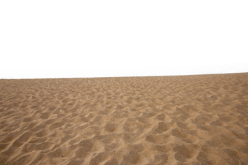 sand dune isolated on white background with copy space for your text