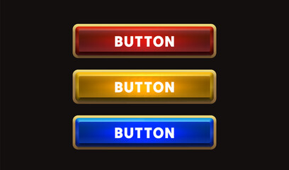 Fototapeta premium Button frame label, event bar casino, show signboard. Vector illustration