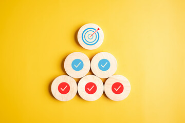 Business growth success planning checklist strategy steps, goal setting, performance review,...