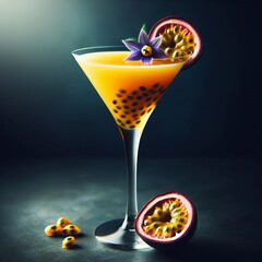 Passionfruit Martini A tropical martini blending passionfruit pu