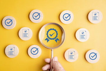 Quality control certificate checklist document management approval, compliance, performance...