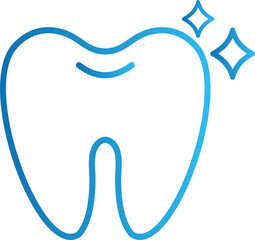 Dental clinic logo blue color 