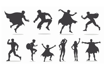 Obraz premium silhouettes of dancing people