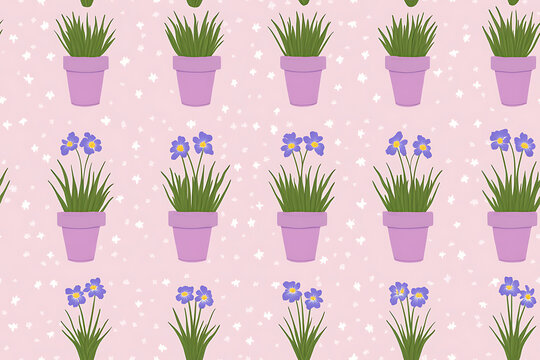 Dutchman's Pipe Minimalist seamless pattern background vector