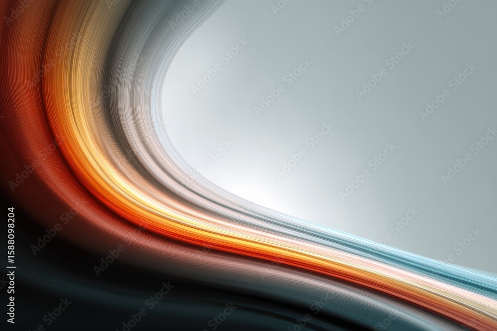 Poster abstract wave background with dynamic colors and smooth, blurry lines. ideal for modern presentation
