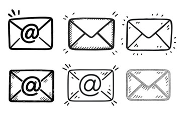 Email Doodle Icon Set