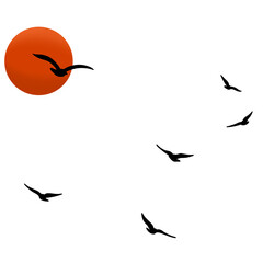 silhouette bird icons